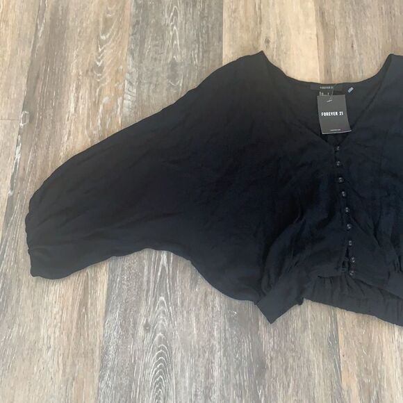 Forever 21 oversized cropped blouse - Picture 4 of 9